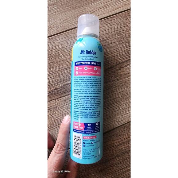 Mr. Bubble Foam Soap BLUE RASPBERRY Makes Great Slime! NEW 8oz - Picture 2 of 2